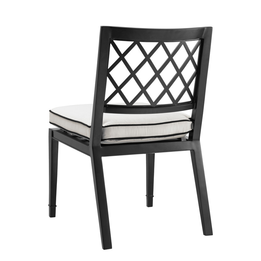 Outdoor Dining Chair Paladium Black/Sunbrella Canvas