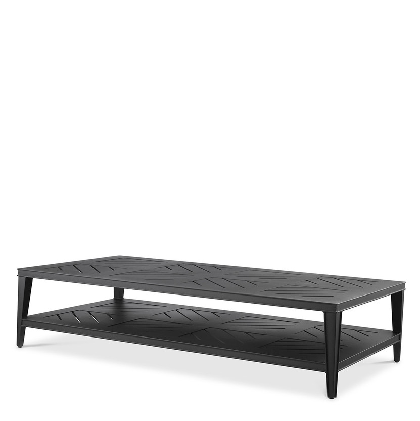 Outdoor Coffee Table Bell Rive Rectangular Black