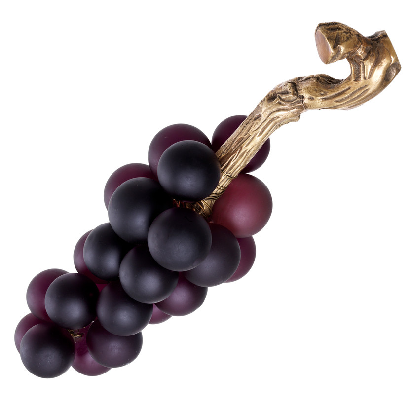 Object French Grapes Purple/Vintage Brass Finish