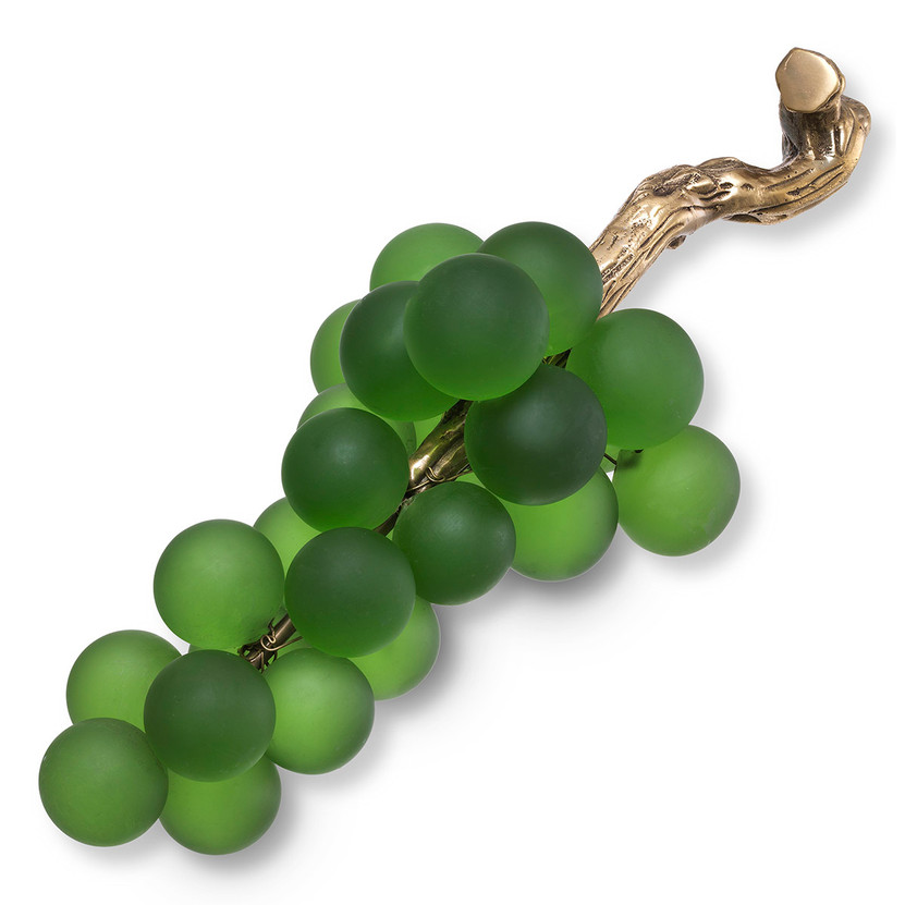 Object French Grapes Green/Vintage Brass Finish