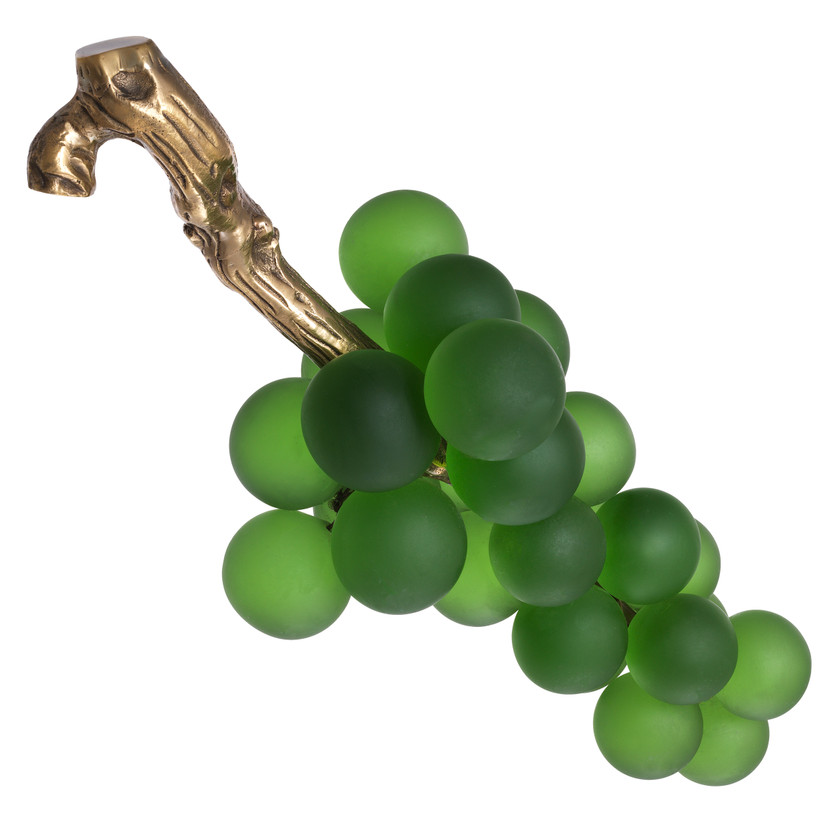 Object French Grapes Green/Vintage Brass Finish