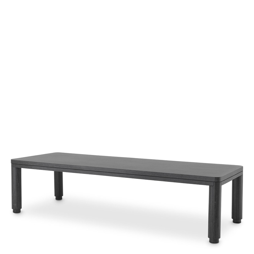 Dining Table Atelier 300 x 115 cm Charcoal Grey Oak Veneer