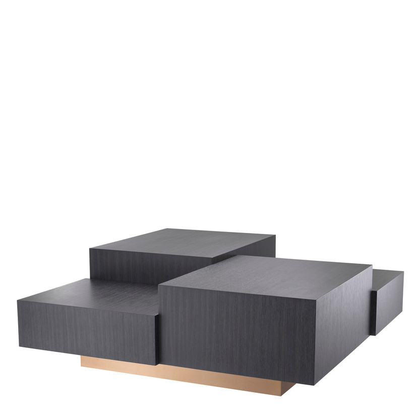Coffee Table Nerone Charcoal Grey Oak Veneer