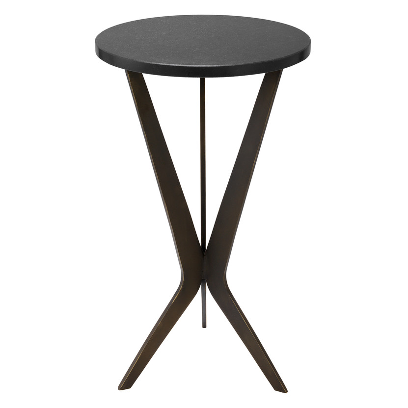 Side Table Malone Bronze Finish/Granite Top