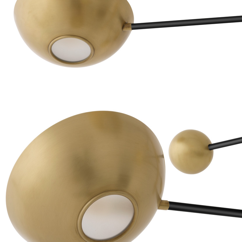 Chandelier Salinas Antique Brass Finish