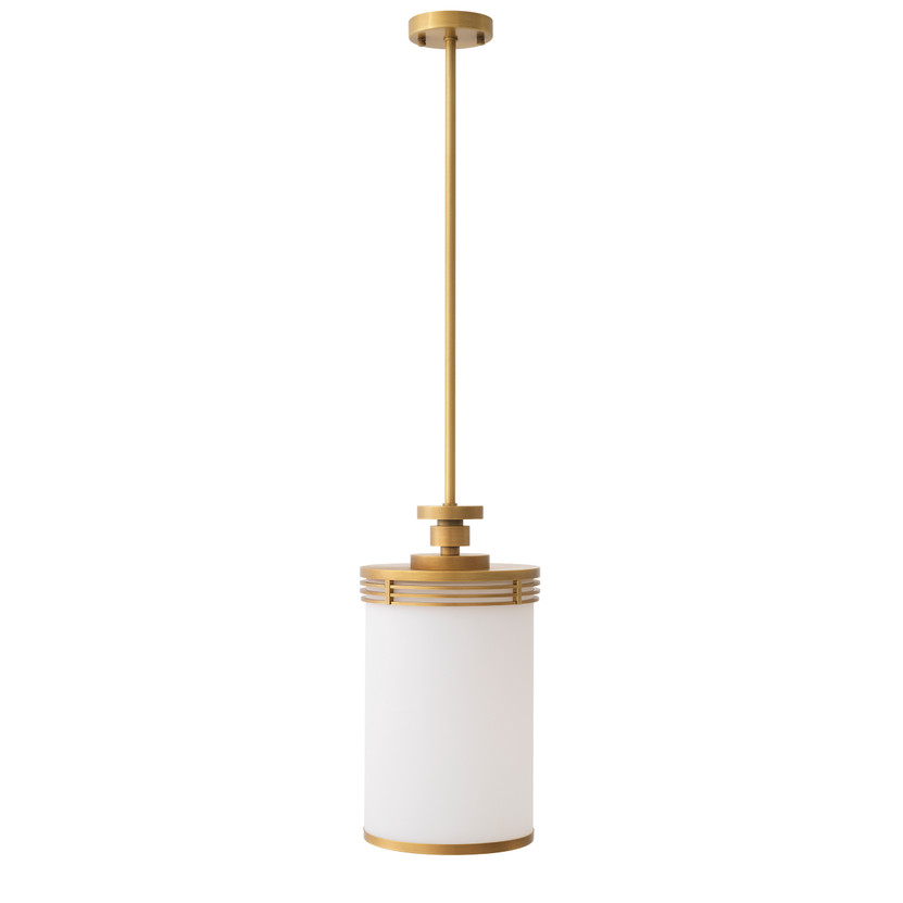 Pendant Fayence Antique Brass Finish