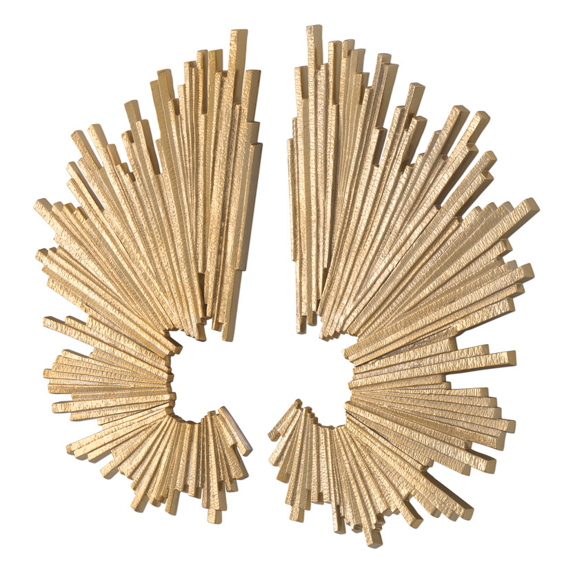 Wall Object Bryant Gold Finish Set of 2