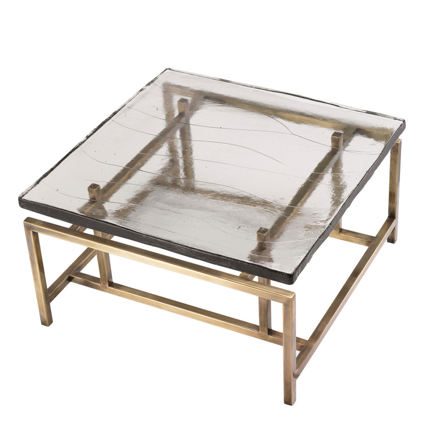 Coffee Table Schlumberg Vintage Brass Finish