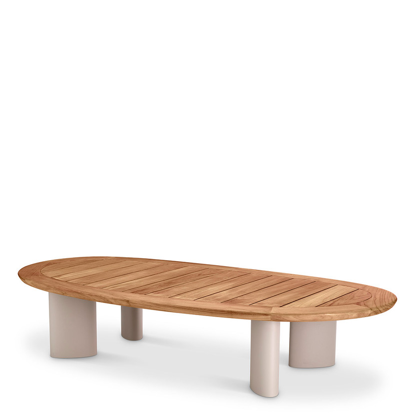 Outdoor Coffee Table Free Form Natural Teak
