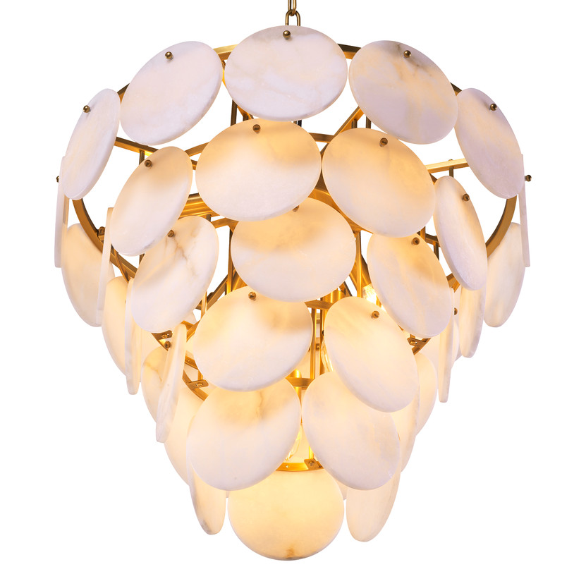 Chandelier Clementina Antique Brass Finish