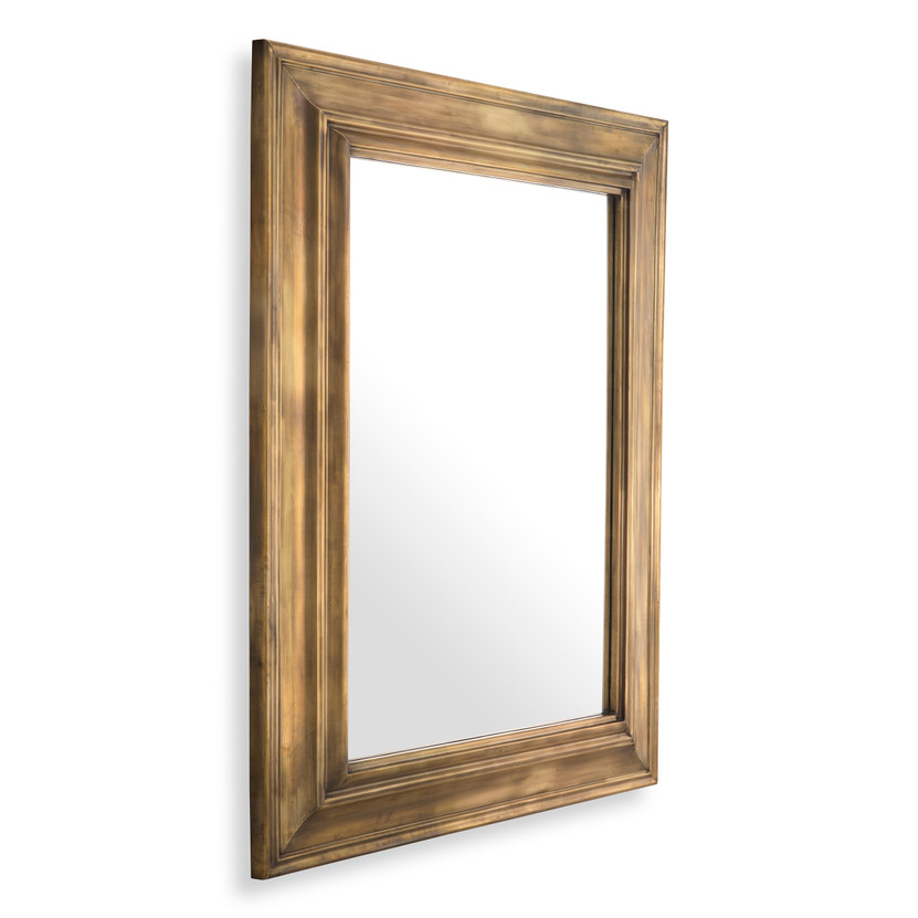 Mirror Sanoma XL Vintage Brass Finish