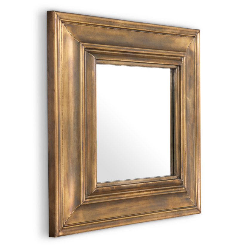 Mirror Sanoma L Vintage Brass Finish