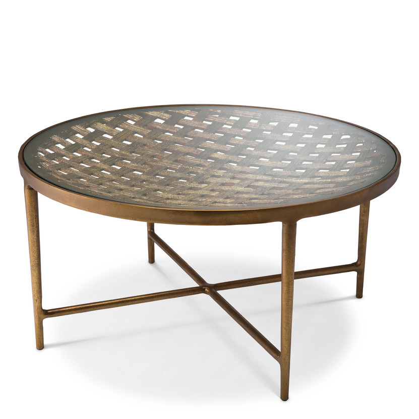 Coffee Table Sorrento Antique Brass Finish