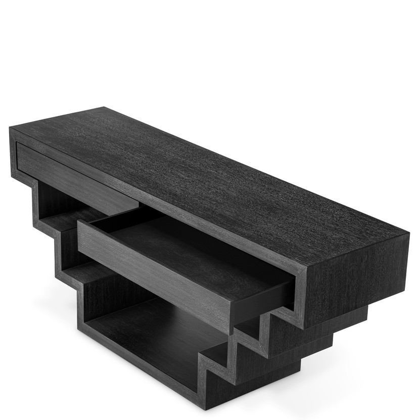 Console Table Rialto Charcoal Grey Oak Veneer