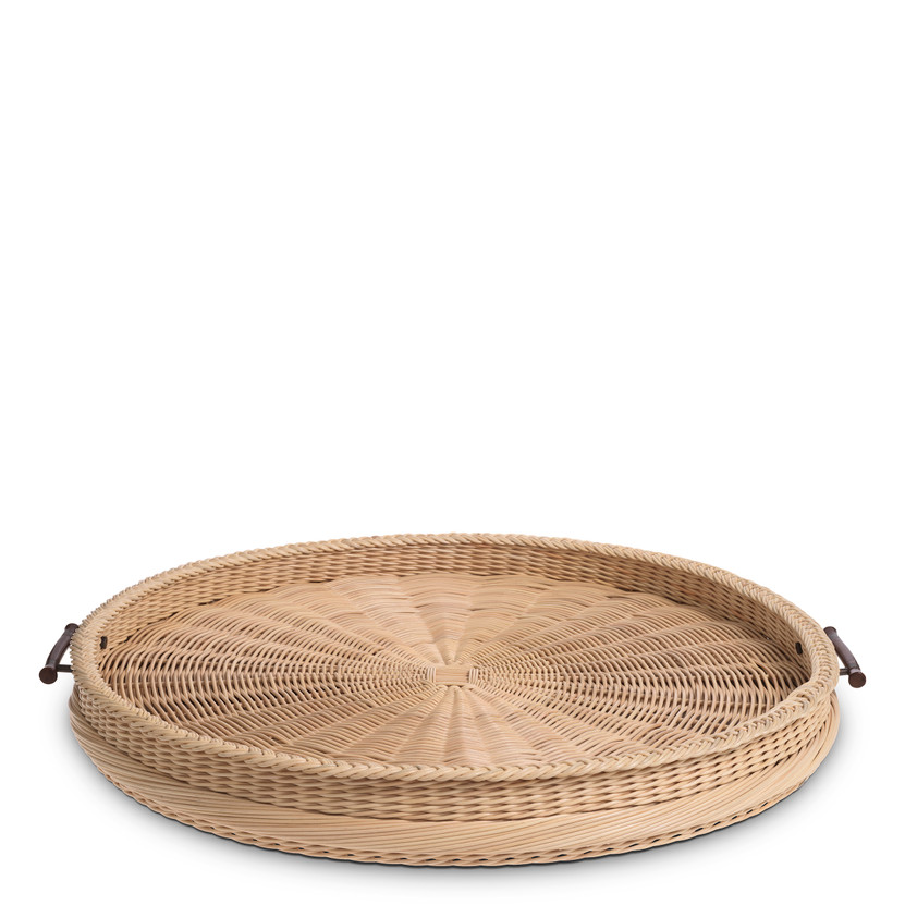 Tray Vimini L Natural Rattan