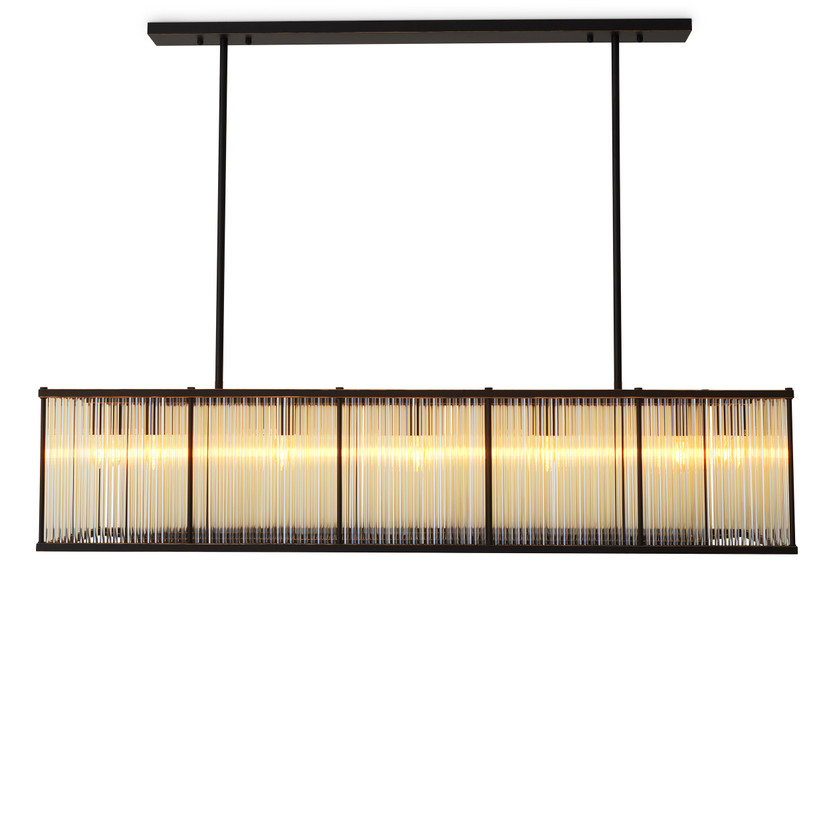 Chandelier Bernardi Rectangular Bronze Highlight Finish
