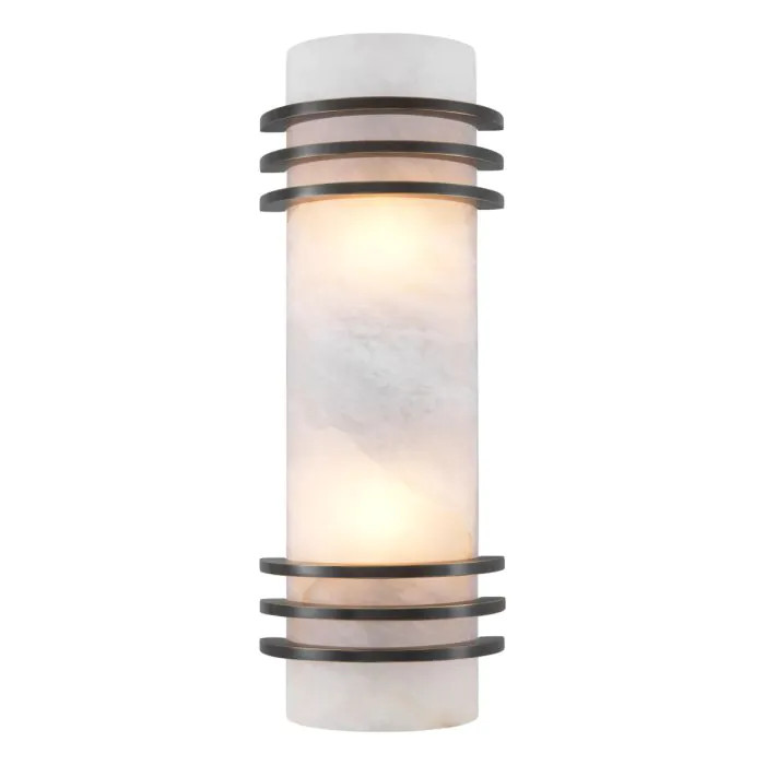 Wall Lamp Premuda Bronze Finish/Alabaster