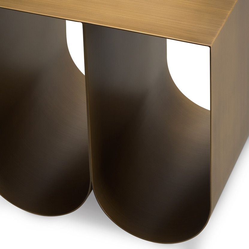 Side Table Rafaello Brushed Brass Finish