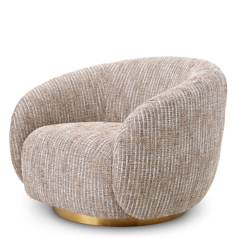 Swivel Chair Brice Mademoiselle Beige