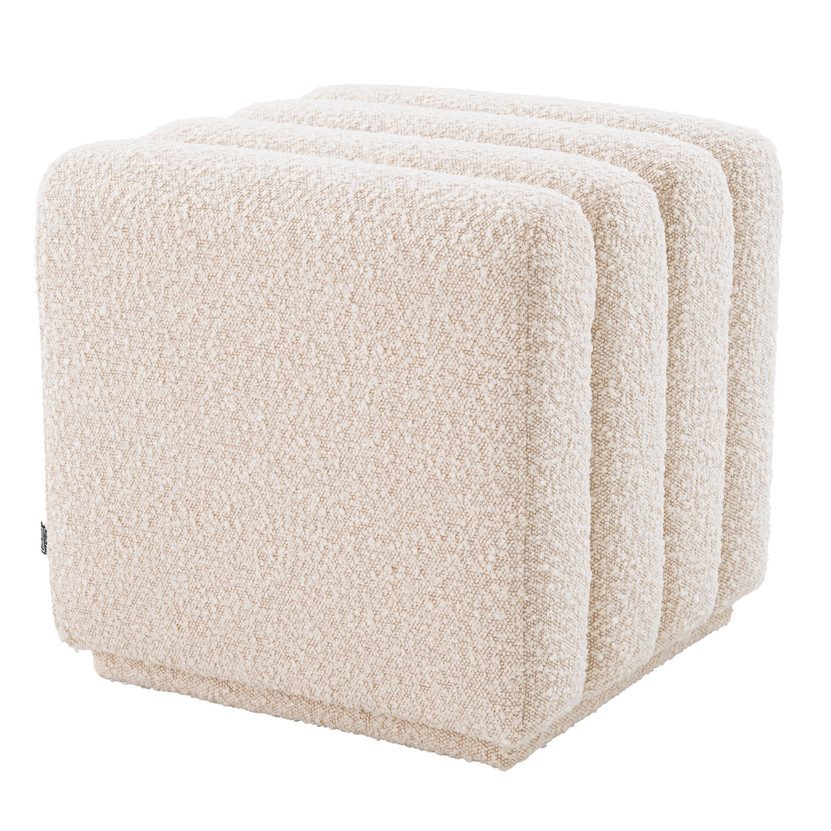 Stool Bente Bouclé Cream