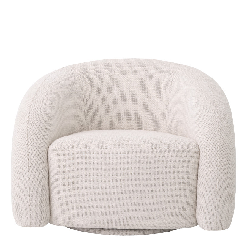 Swivel Chair Novelle Lyssa Off-White