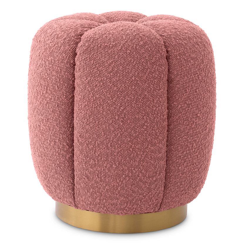 Stool Orchanic Bouclé Rose