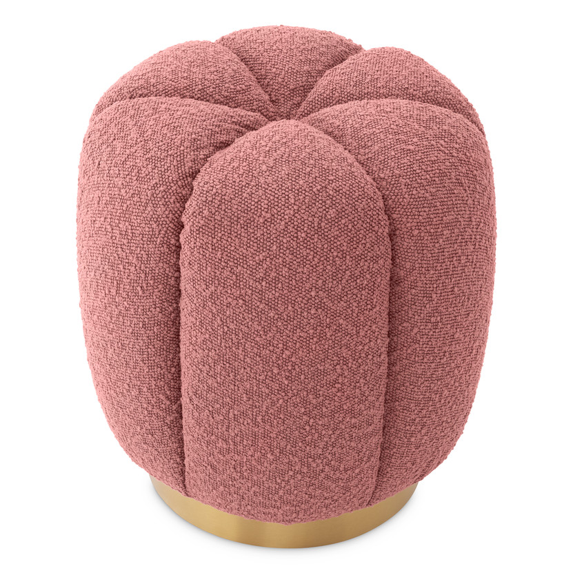 Stool Orchanic Bouclé Rose