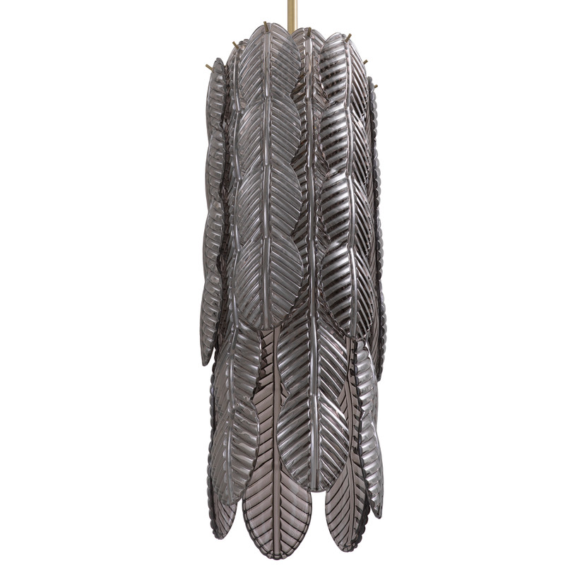 Chandelier Sahure S Brushed Brass Finish