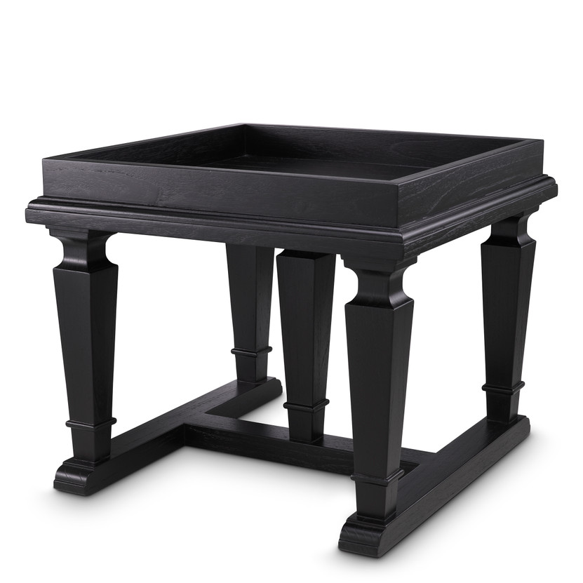 Side Table Americana Black Finish