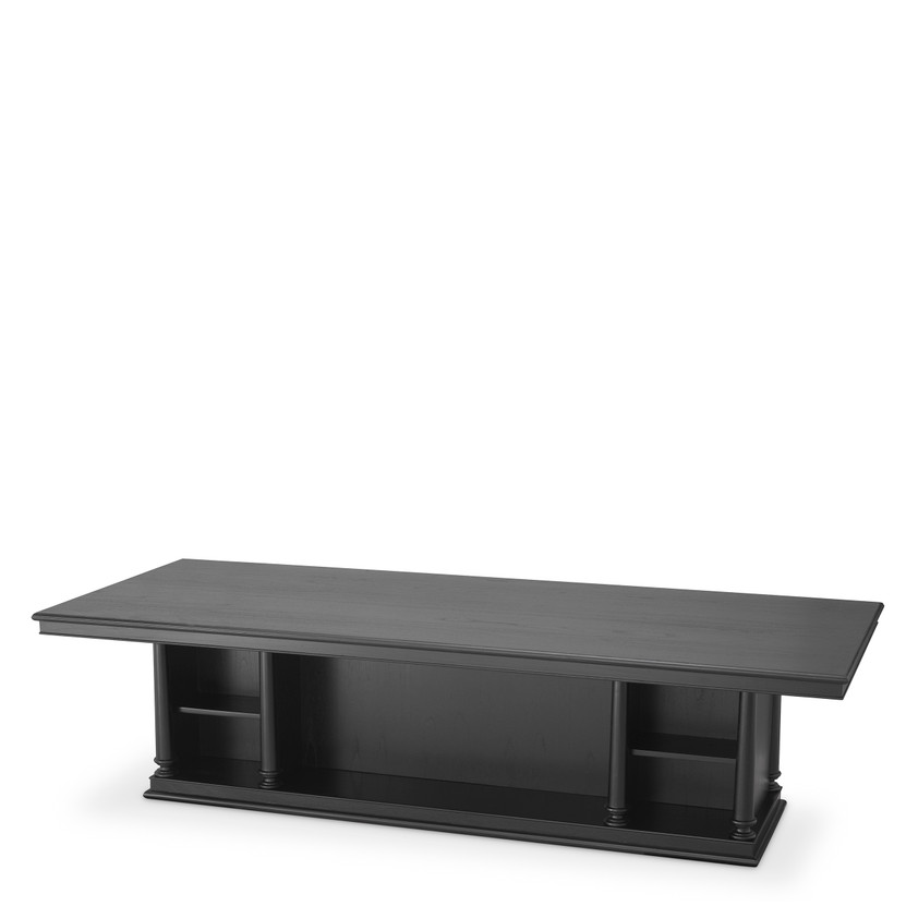Center Library Table Black Finish