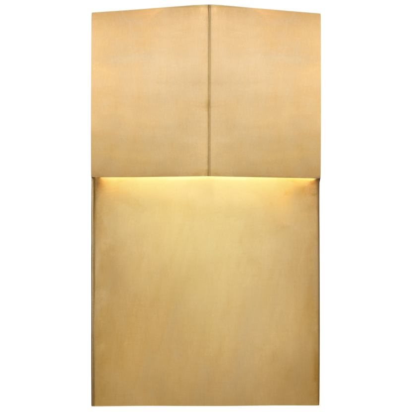 Rega 12" Wide Sconce in Antique-Burnished Brass