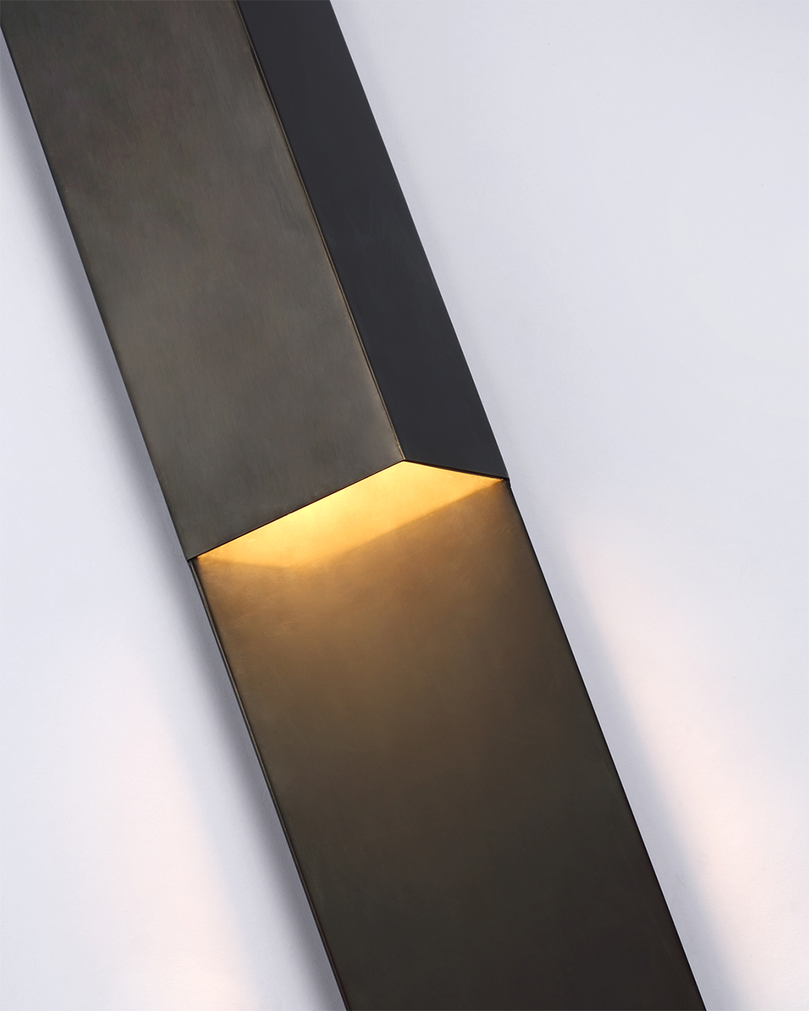 Rega 30" Folded Sconce in Bronze