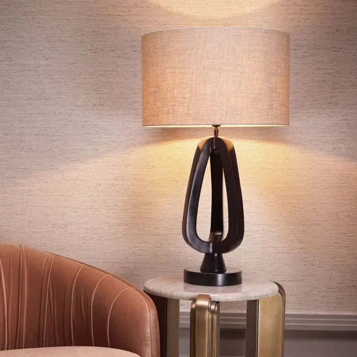 Side Table Albion Antique Brass Finish