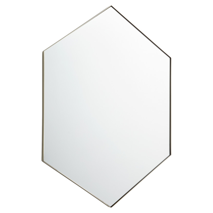 28X40 Hexagon Mirror - Silver