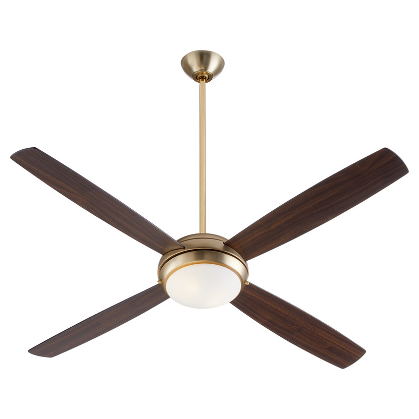 Expo 60" 4 Blade LED Fan - Brass