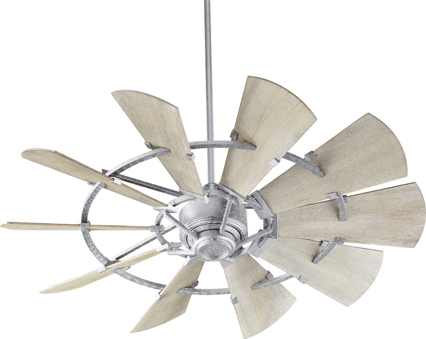 Windmill 52" Fan - Silver