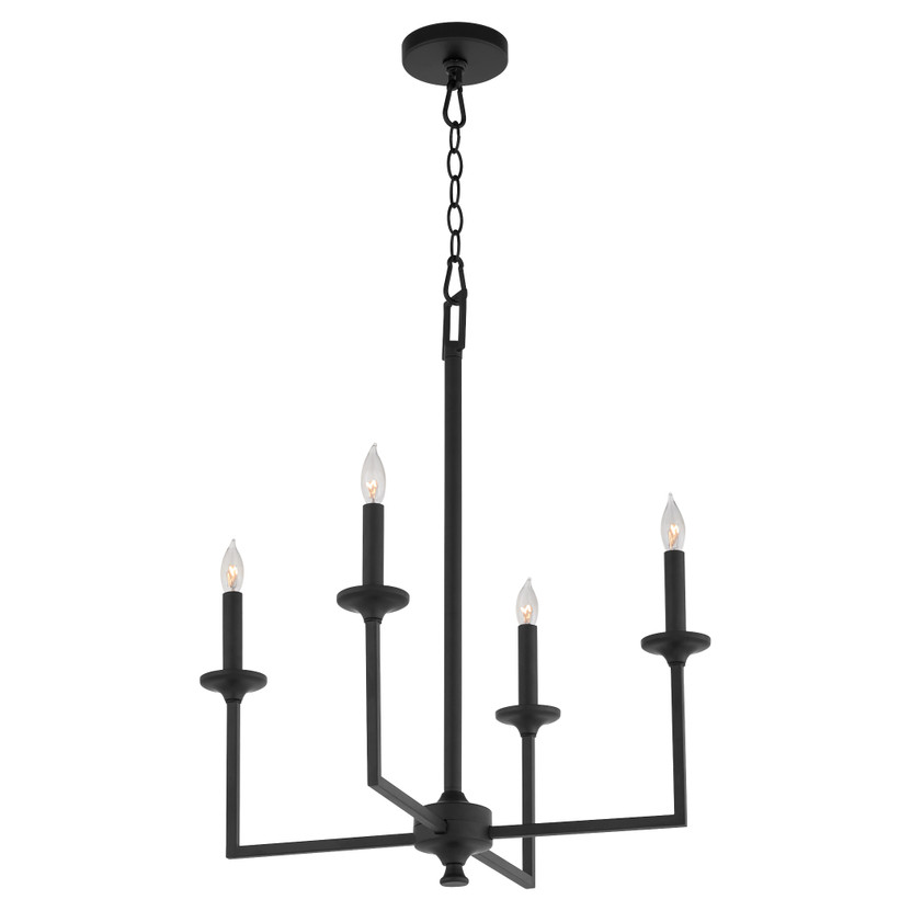 Eldorado 4 Light Chandelier - Black