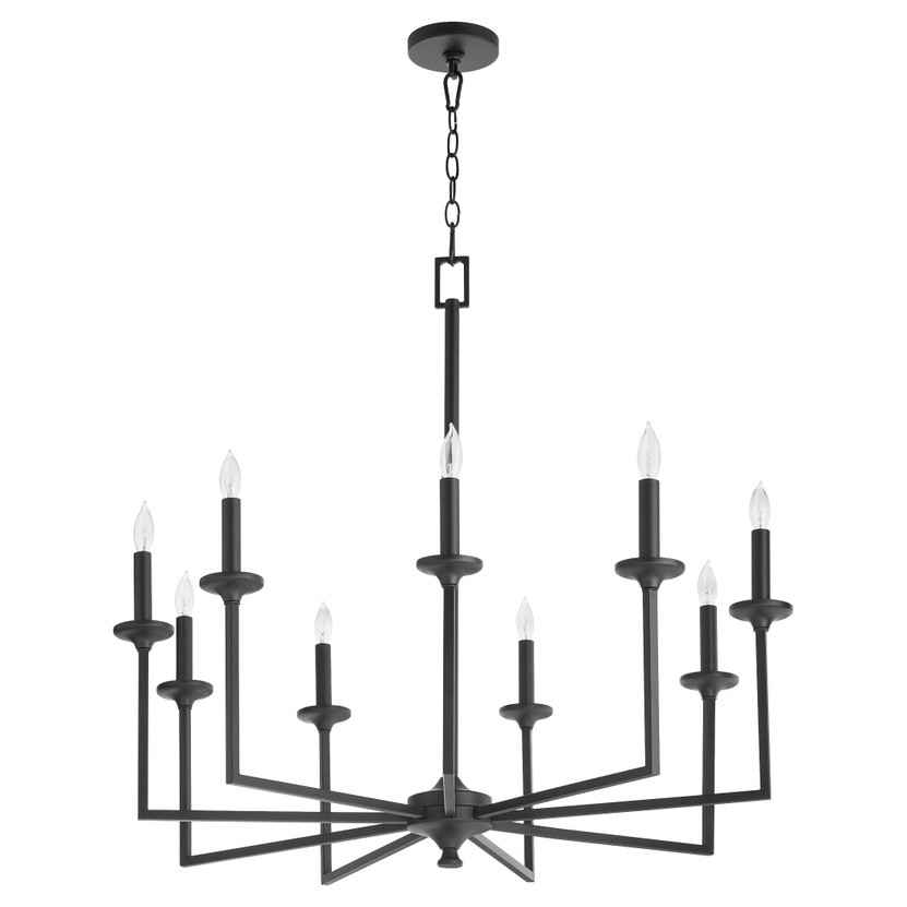 Eldorado 9 Light Chandelier - Black