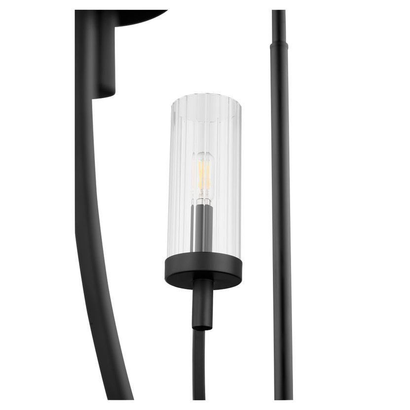Ladin 8 Light Chandelier - Black