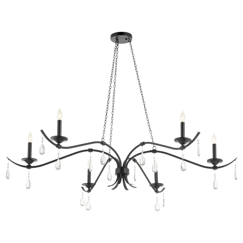 Lorelei 6 Light Chandelier - Black