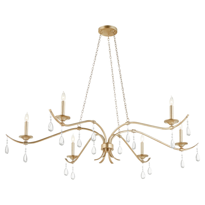 Lorelei 6 Light Chandelier - Silver