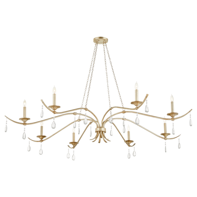 Lorelei 8 Light Chandelier - Silver