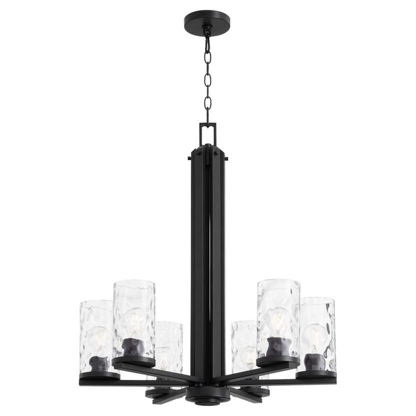 Steinway 6 Light Chandelier - Black