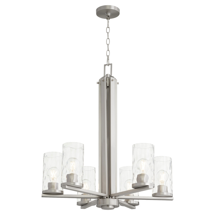 Steinway 6 Light Chandelier - Nickel