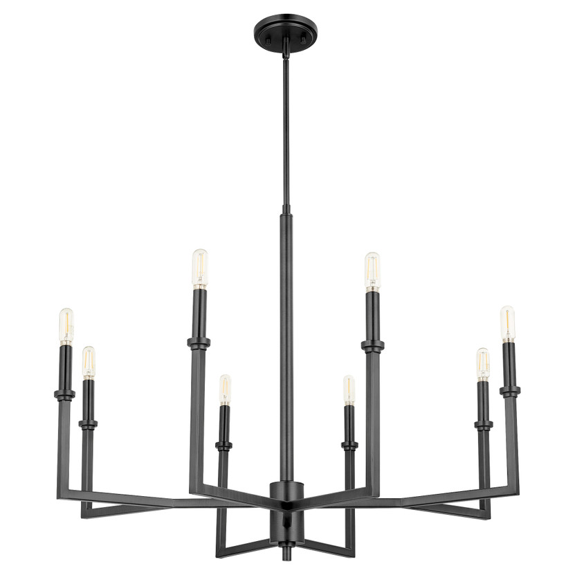 Merrick 8 Light Chandelier - Black