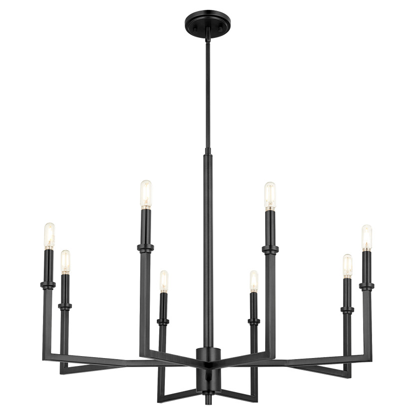 Merrick 8 Light Chandelier - Black