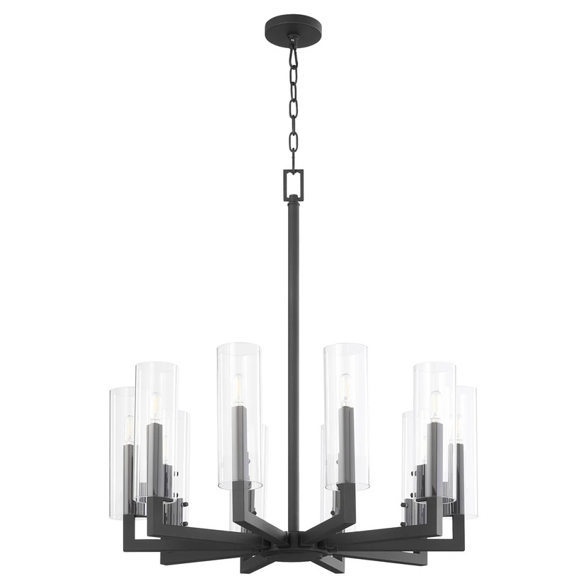 Hin 10 Light Chandelier - Black