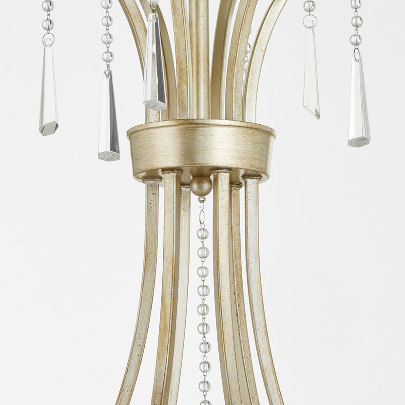 Malin 6 Light Chandelier - Silver