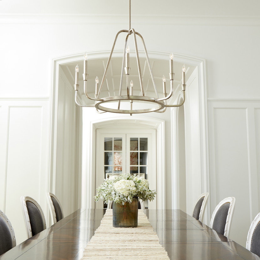 Marquee 8 Light Chandelier - Silver