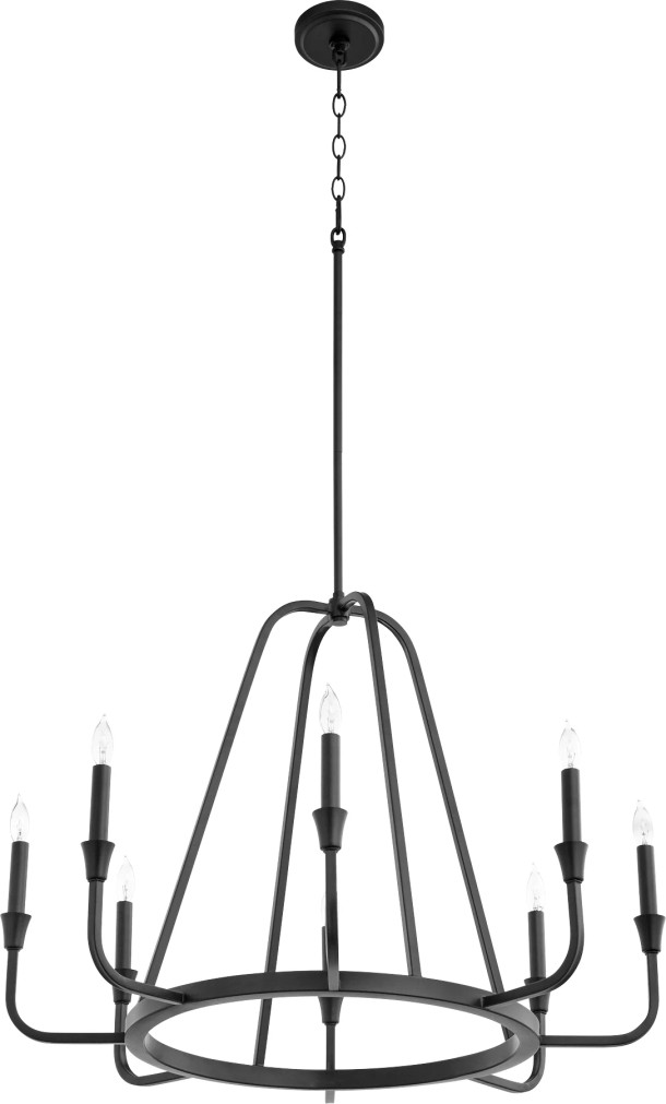 Marquee 8 Light Chandelier - Black